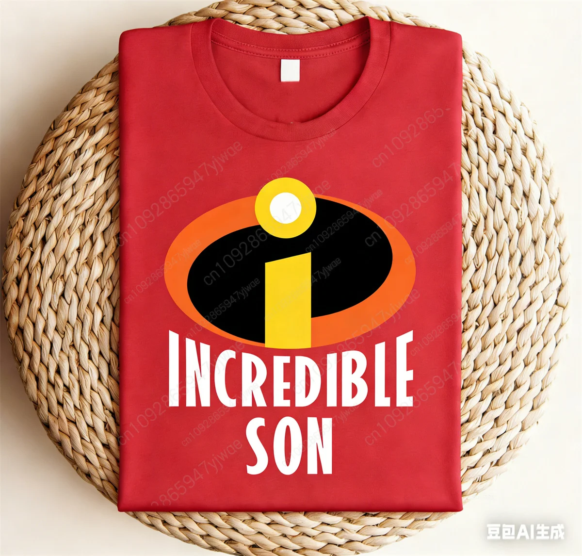 Incredibles Family Logo Graphic Print Shirt Pixar Movie Fan Tee Family Member T-shirt Party Tee Adults Kid Cotton T-shirt Top