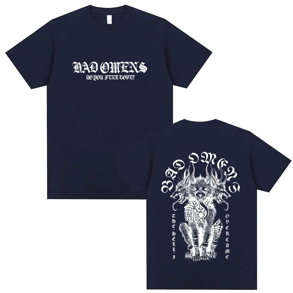 Bad Omens Do You Feel Love Tour 2026 T-shirt Men Women Vintage Rock Streetwear Man Gothic Metal Style T Shirts Male Vintage Tees