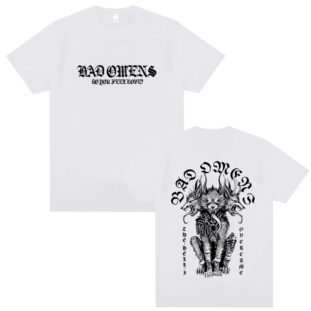 Bad Omens Do You Feel Love Tour 2026 T-shirt Men Women Vintage Rock Streetwear Man Gothic Metal Style T Shirts Male Vintage Tees