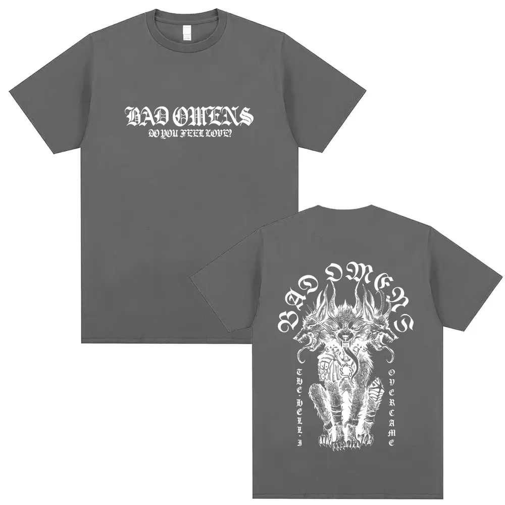 Bad Omens Do You Feel Love Tour 2026 T-shirt Men Women Vintage Rock Streetwear Man Gothic Metal Style T Shirts Male Vintage Tees