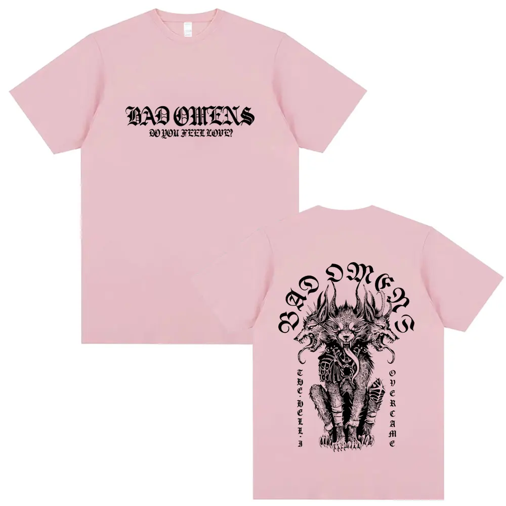 Bad Omens Do You Feel Love Tour 2026 T-shirt Men Women Vintage Rock Streetwear Man Gothic Metal Style T Shirts Male Vintage Tees