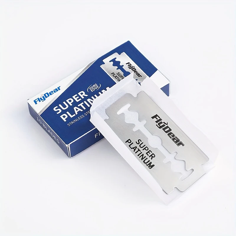 100PCS Stainless Steel Material Durable Barber Shaving Blade Double Edge Safety Razor Extra Stainless Blades