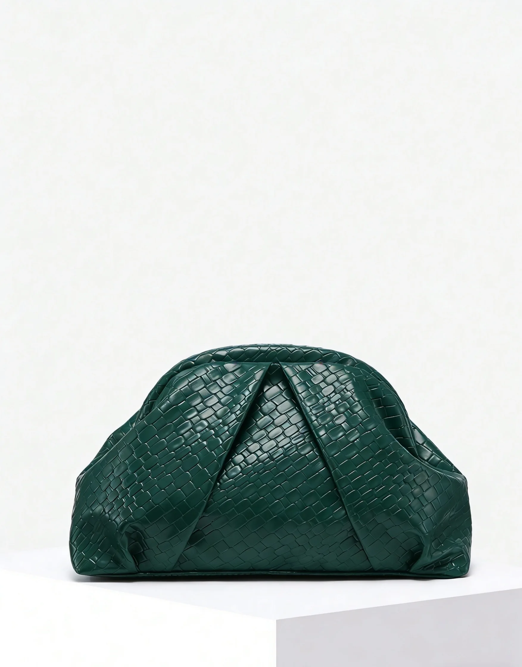 New Style Riveted Pleated Handbag for Women, Clutch Bag, Zipper Bag, Fashionable, Casual, Simple, Daily Commute, Evening Party B