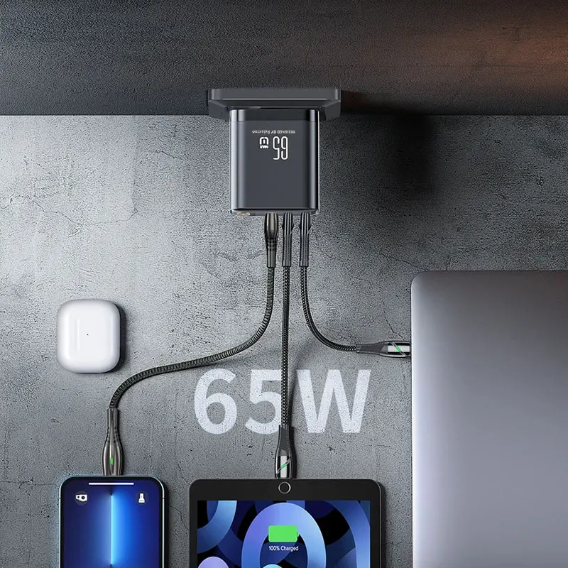 65w USB Type-C Charger PD Fast Charger Quick Charger PD 45W 30w Dual USB C Charger For iPhone For Samsung S26 S25 Laptop Tablet