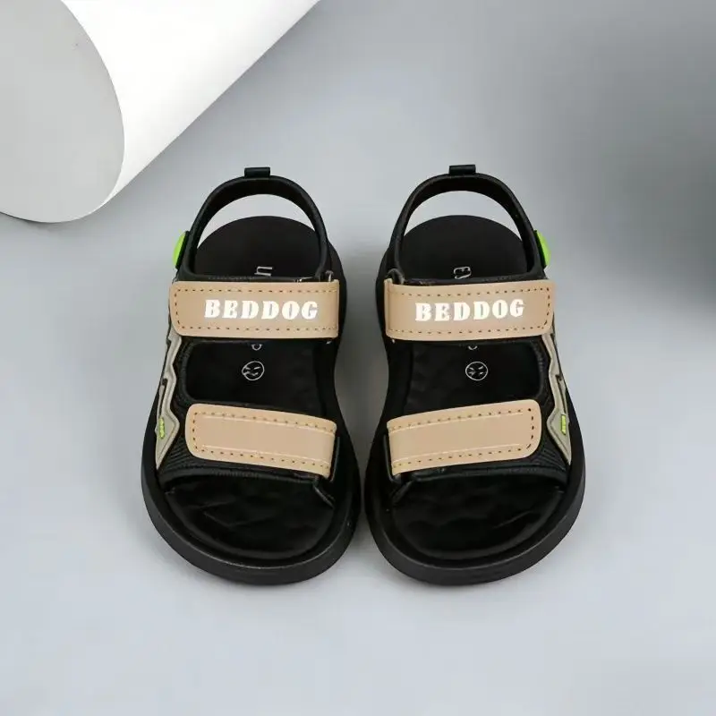 Summer Boys Sandals Soft Sole Non-Slip Kids Beach Shoes Breathable Lightweight Outdoor Casual Walking Sandals for Children