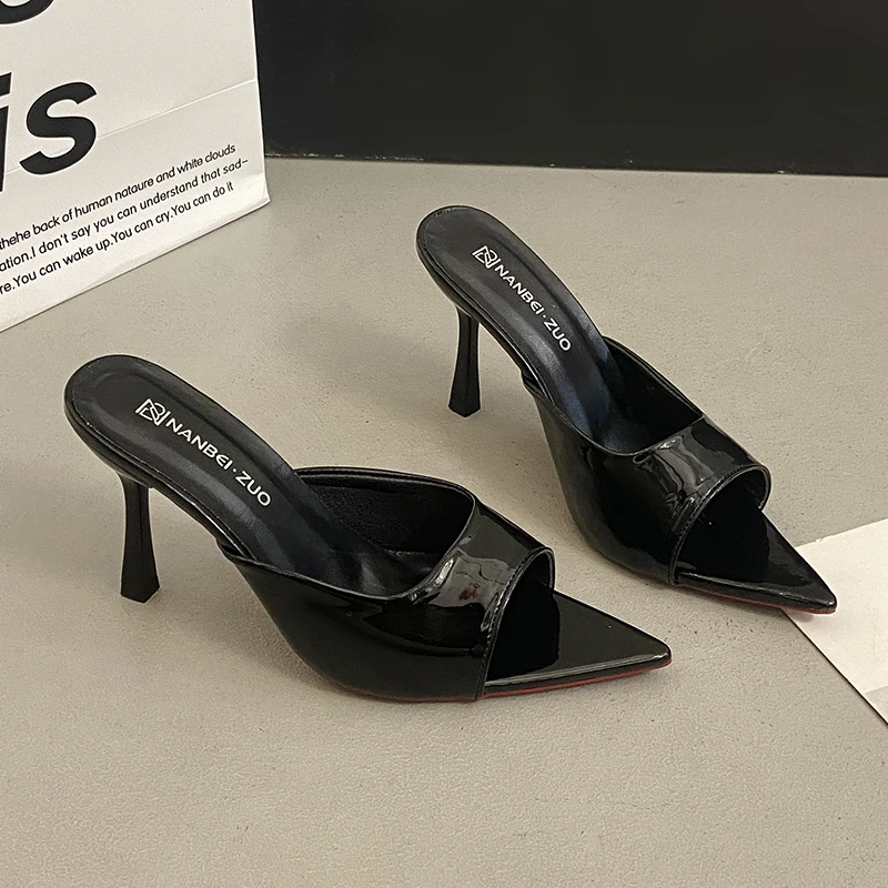 NEW Pointed Toe High Heels Sandals for Women Beautiful Korean Style Summer Shoes Rubber Sole Luxury Sensation