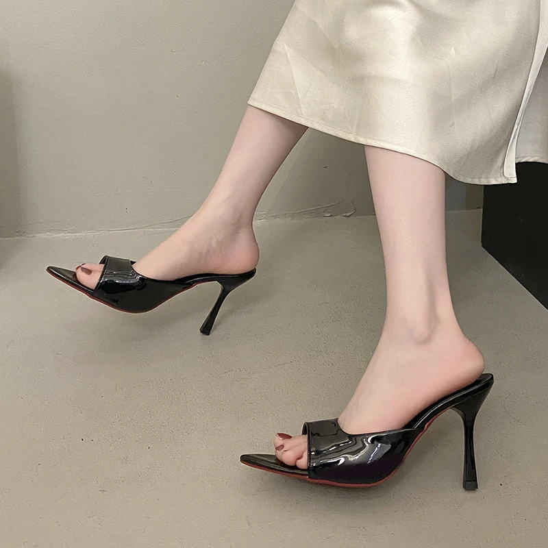 NEW Pointed Toe High Heels Sandals for Women Beautiful Korean Style Summer Shoes Rubber Sole Luxury Sensation