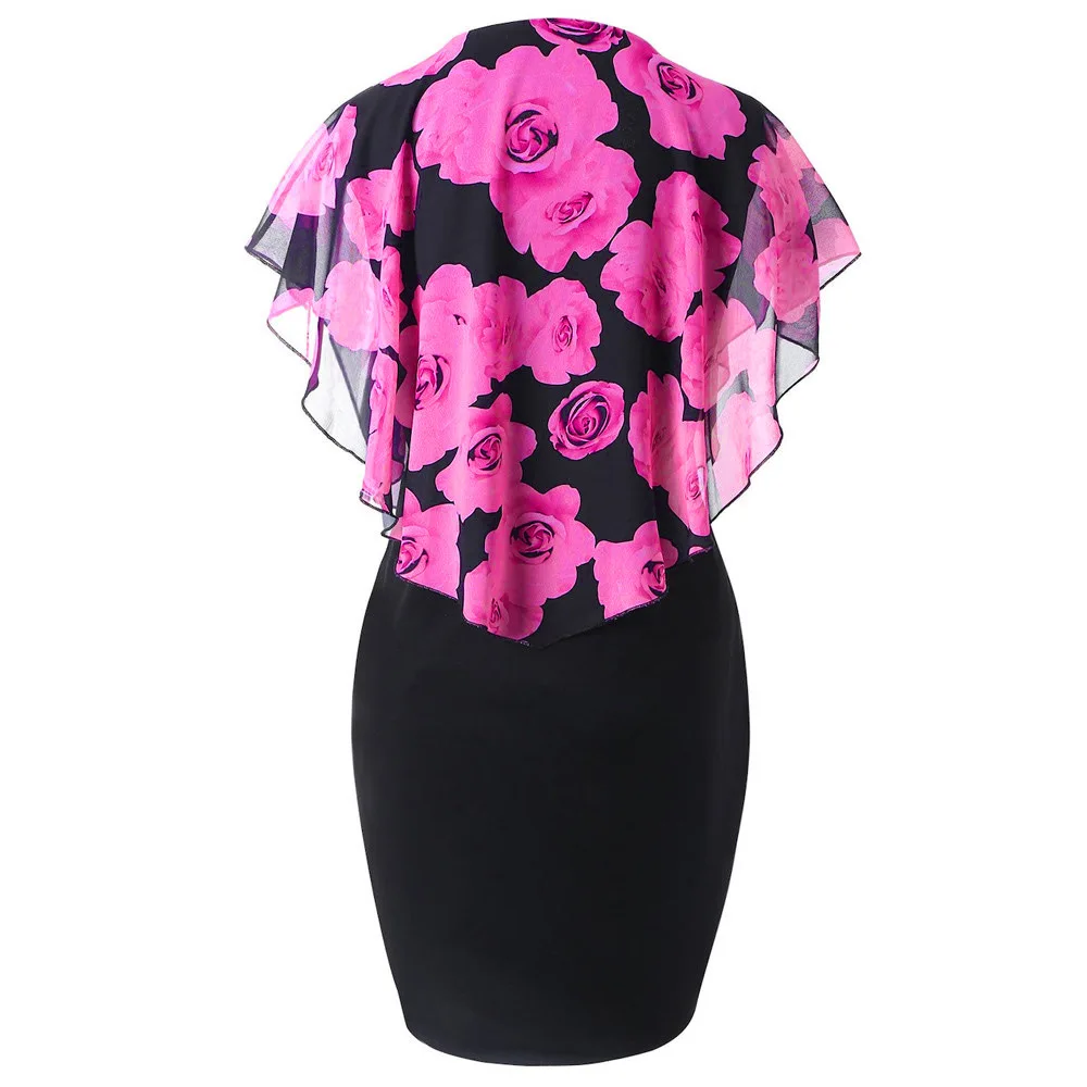 Plus Size Women's Summer Fashion Dress Bodycon Office Lady New Arrival Trendy Comfortable Breathable