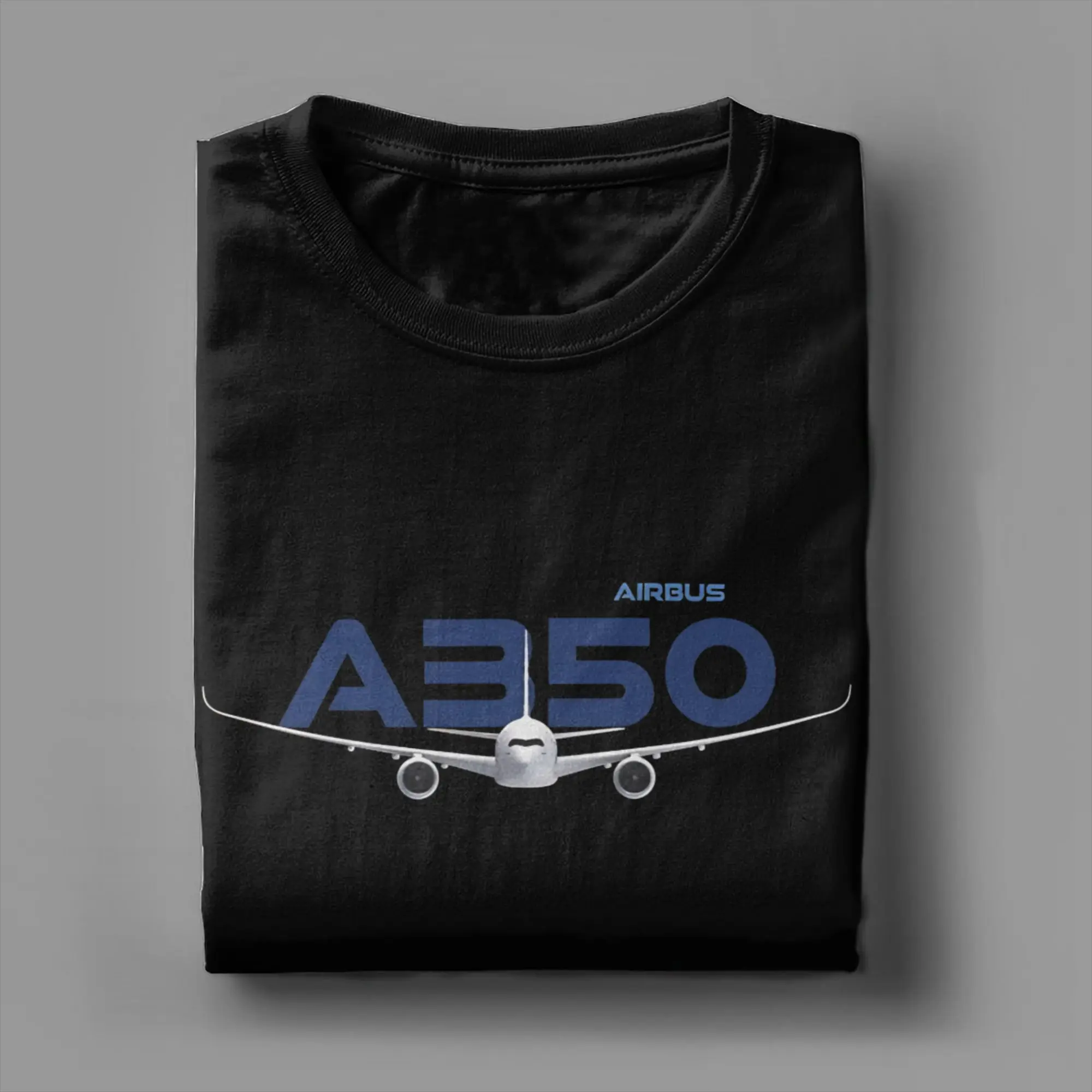 Airbus A350 T Shirt Men  Vintage T Shirts Summer Crew Neck Leisure Tee Shirt Hot Sale Oversized Tops