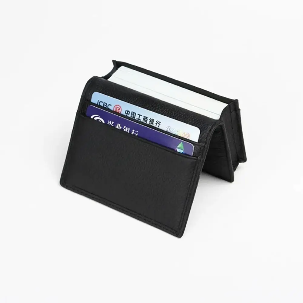 New Multifunctional Card Sleeve Casual Cowhide Business Card Bag Business Coin Purse Men's