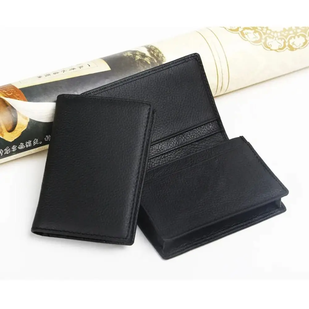 New Multifunctional Card Sleeve Casual Cowhide Business Card Bag Business Coin Purse Men's