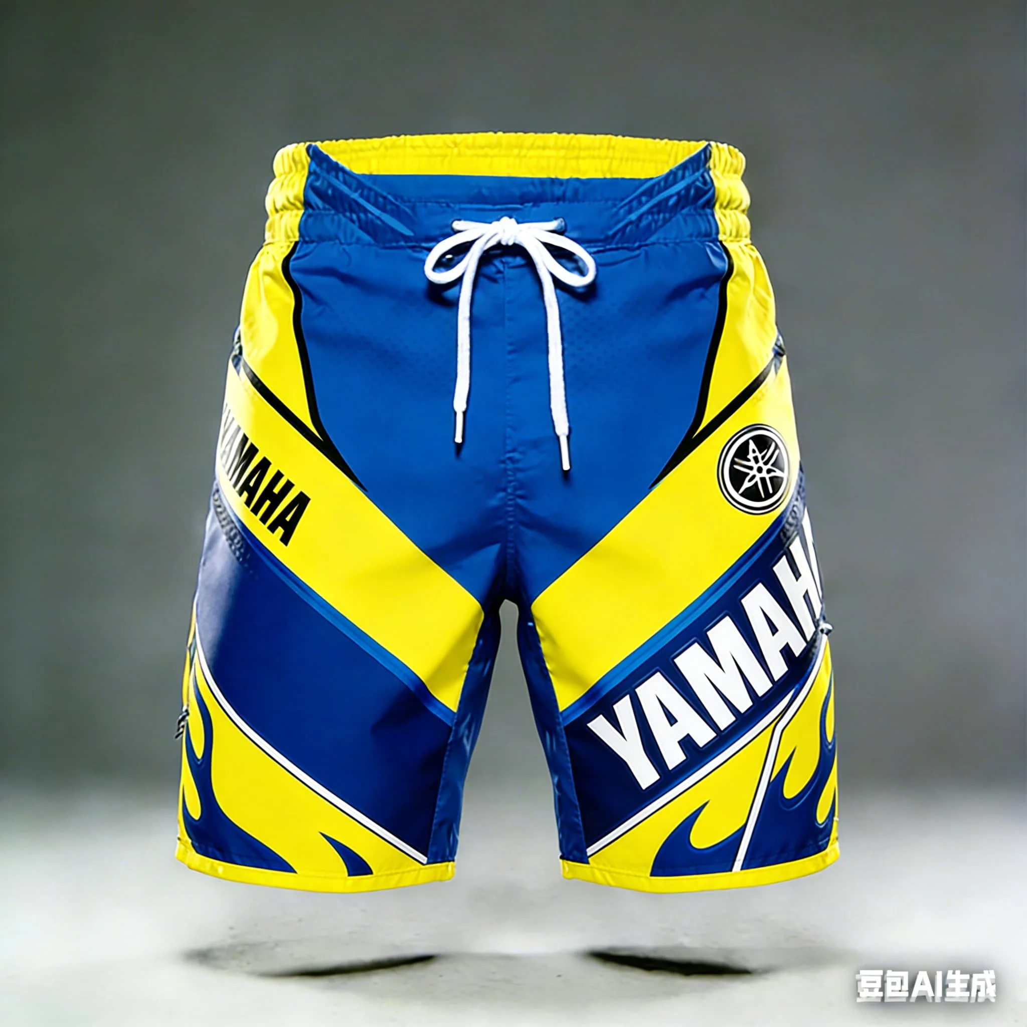 2026 Summer New Yamaha Stripe Coloring Fashion Sports Outdoor Fitness Shorts, Men Women Large Casual Motorcycle Riding Shorts