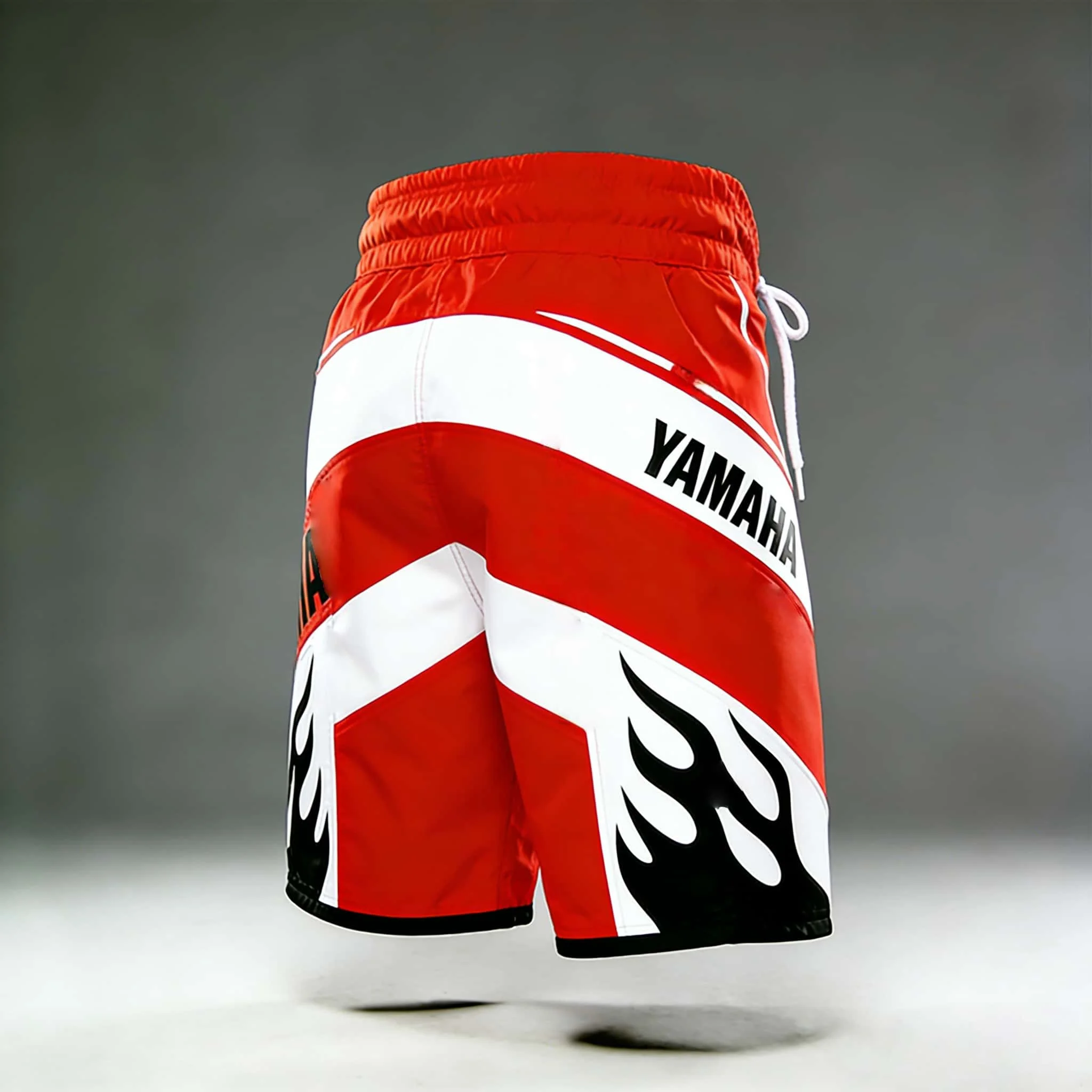2026 Summer New Yamaha Stripe Coloring Fashion Sports Outdoor Fitness Shorts, Men Women Large Casual Motorcycle Riding Shorts