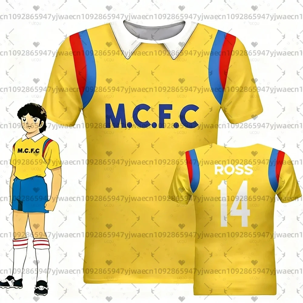 2026 Kids Anime Captain Tsubasa Football Jersey 3d Johnson Print Benji Julian Ross Soccer T Shirt Summer Men's Sports T-Shirts