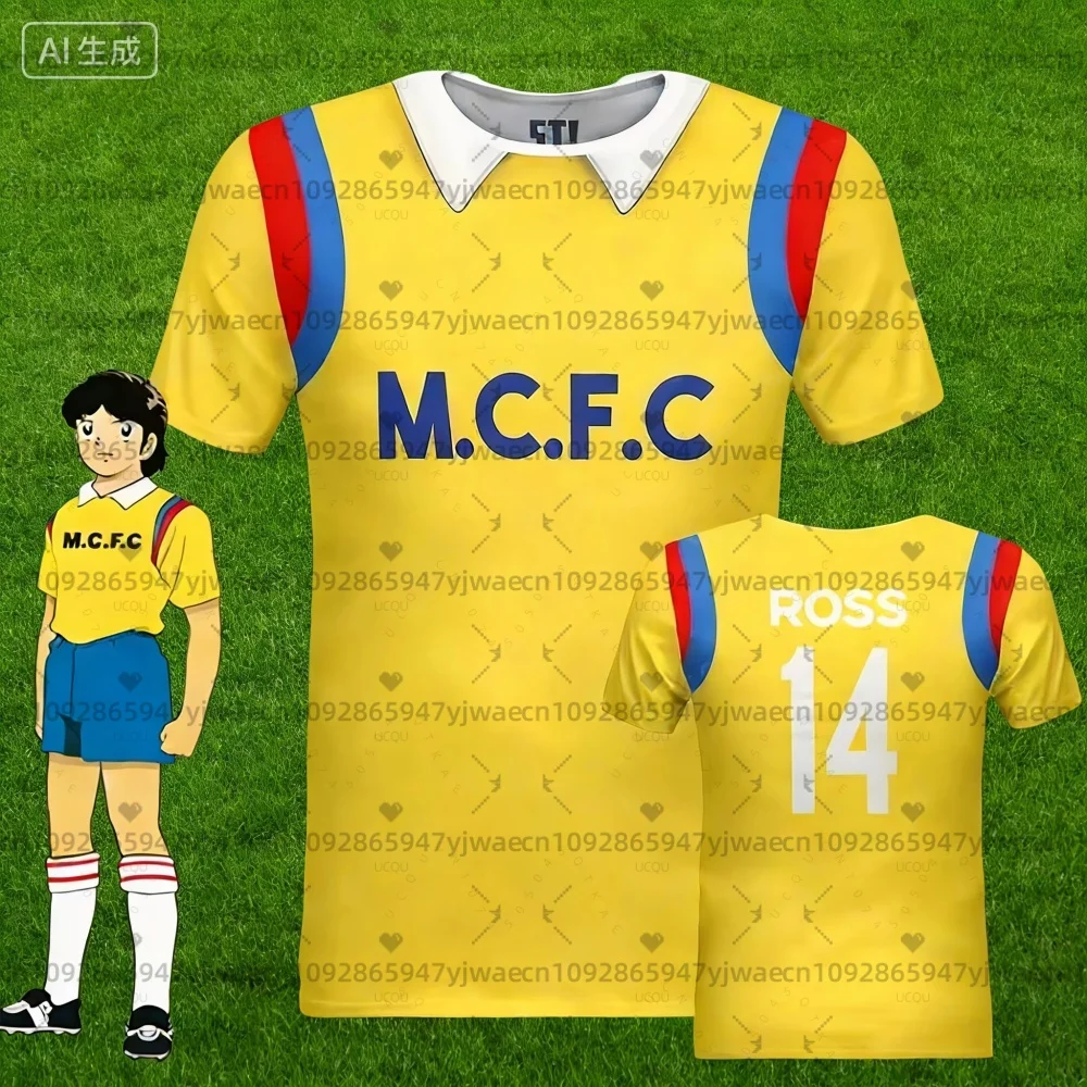 2026 Kids Anime Captain Tsubasa Football Jersey 3d Johnson Print Benji Julian Ross Soccer T Shirt Summer Men's Sports T-Shirts