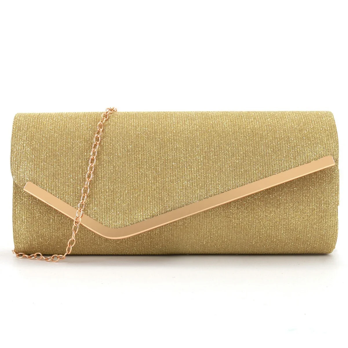Fashionable Clutch Bag, New Versatile Makeup Bag for Women's Weddings, Round-bottomed Metal Flip Top Dinner Bag