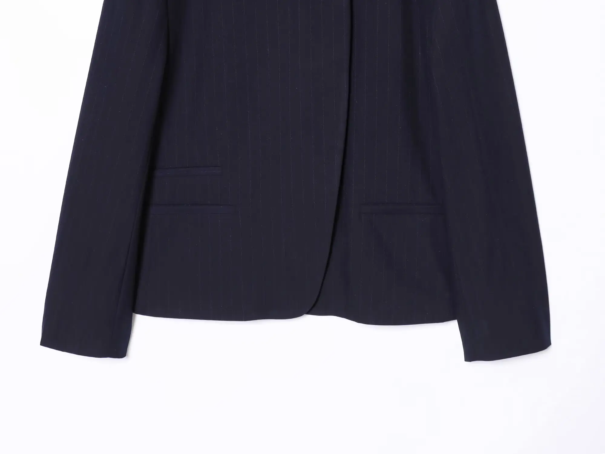KONDALA Women Commute Pinstripe Blazer High-Neck Button Stripe Hacking Blazer 2026 Spring Summer Trends High Street Lady Blazer