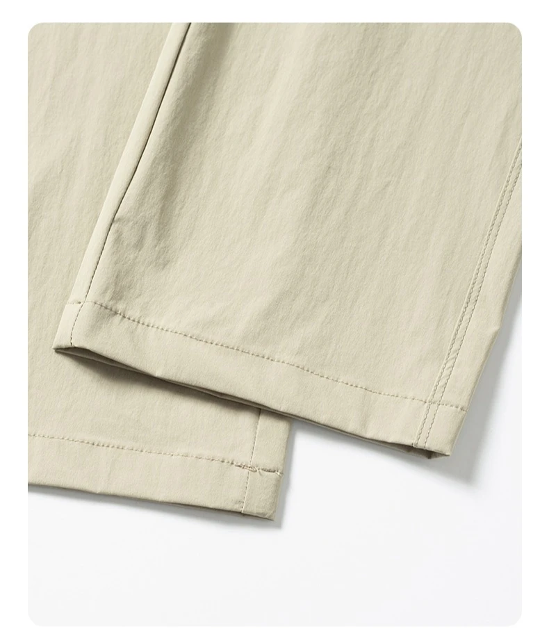 Thin Fashionable Straight Men's Casual Pants Loose Casual Business Stretch Pants Comfortable Breathable Male Brand Pants