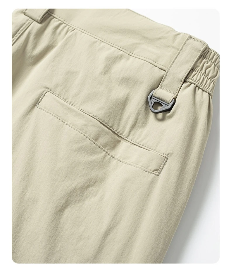 Thin Fashionable Straight Men's Casual Pants Loose Casual Business Stretch Pants Comfortable Breathable Male Brand Pants