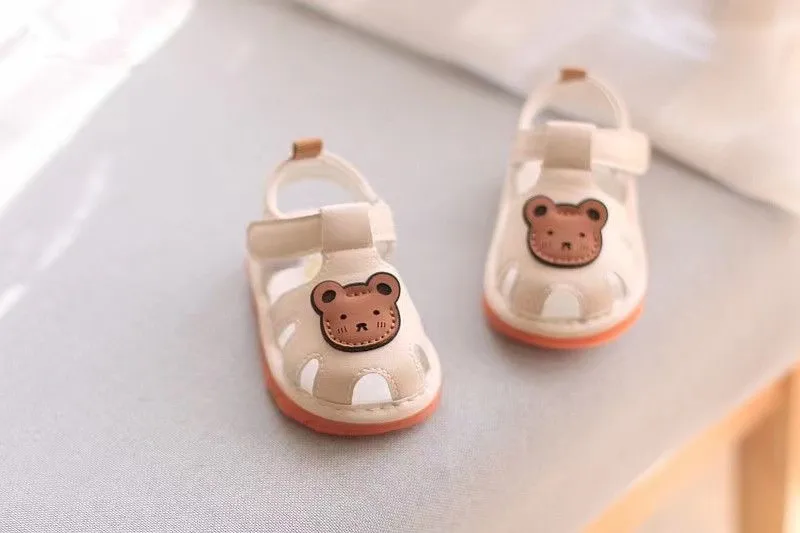 Summer Baby Sandals Boy Girls Sound Shoes Soft Bottom Anti Slip 0-2 Years Toddler Squeaky Shoes Baby Girl Sandals Boy Shoes