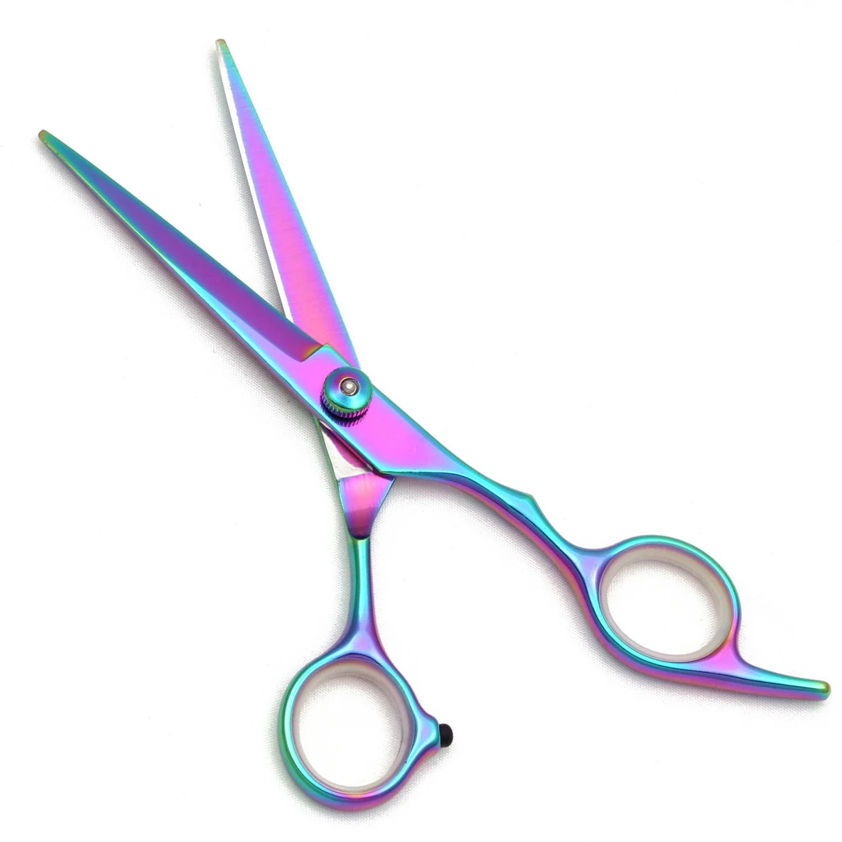 Hair Scissors Set 6'' Japan Stainless Colorful Hairdressing Scissors Black Haircut Set Thinning Scissors Comb Barber Shop C1001