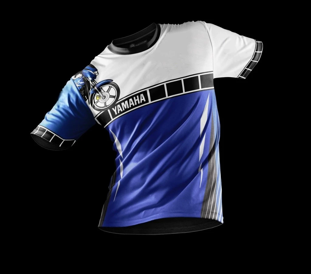 YAMAHA New Breathable and Cool Riding Sport Short-sleeves Unisex Stylish and Casual Plus-size Loose Motorcycle Off-road Jerseys