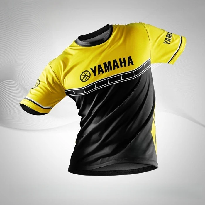YAMAHA New Breathable and Cool Riding Sport Short-sleeves Unisex Stylish and Casual Plus-size Loose Motorcycle Off-road Jerseys