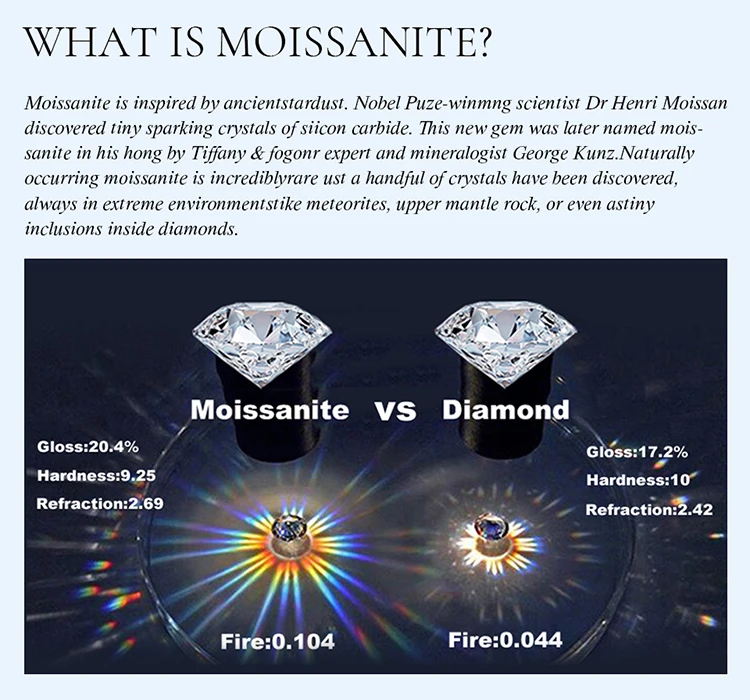 Shiny 0.6CT Curve Real Moissanite Diamond Earrings For Women Real Anniversary Gift Dating Party Jewelry