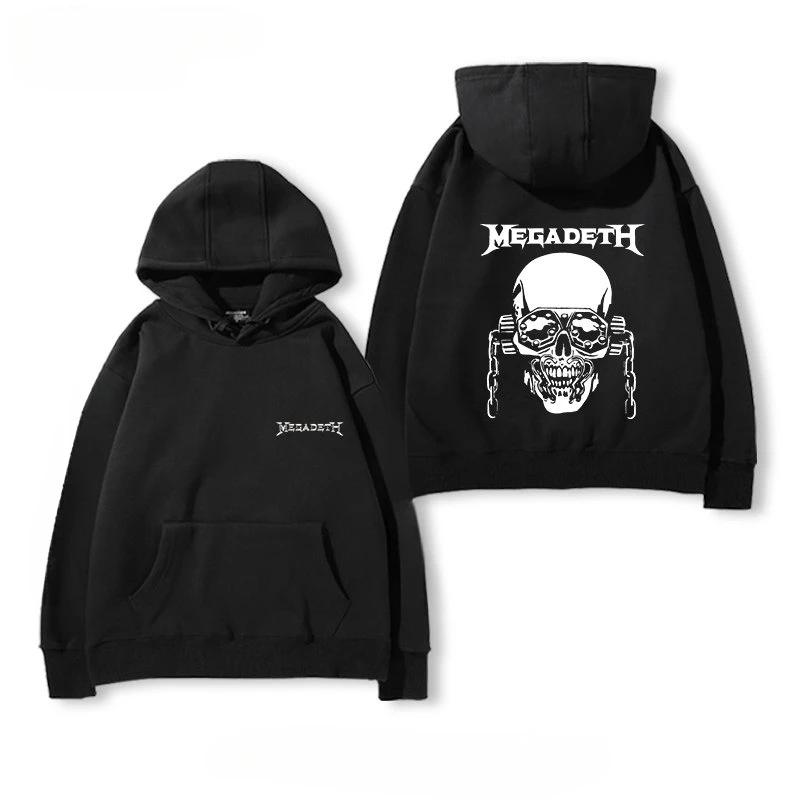 Hot 2026 MEGADETH TRIVIUM Rock Band Hoodie Men Fall/winter Heavy Metal Loose High Street Top