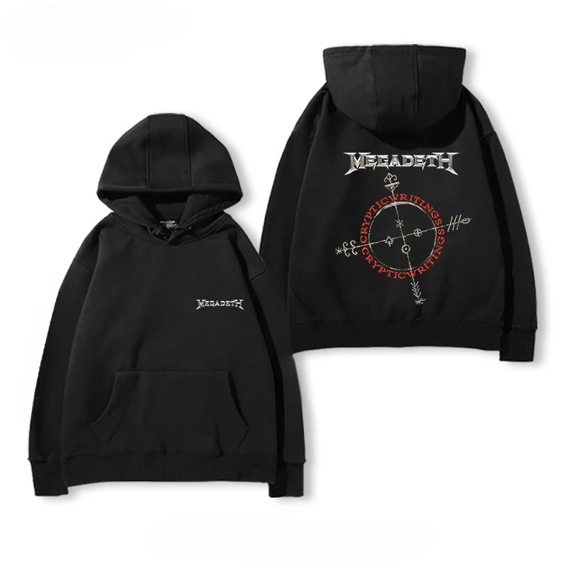 Hot 2026 MEGADETH TRIVIUM Rock Band Hoodie Men Fall/winter Heavy Metal Loose High Street Top