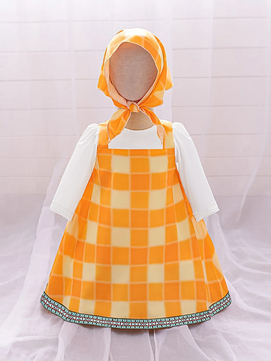 Toddler Cartoon Halloween Masha Cosplay Costume Outfit for Girls Pink Dresses Tshirt Head Scarf Cosplay Cartoon Skirt Set ASQ03