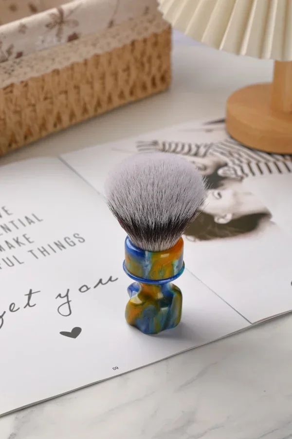 2026 YAQI Wet Shaving Brush Starry Night New 28MM Synthetic Hair Mens Shaving Brush