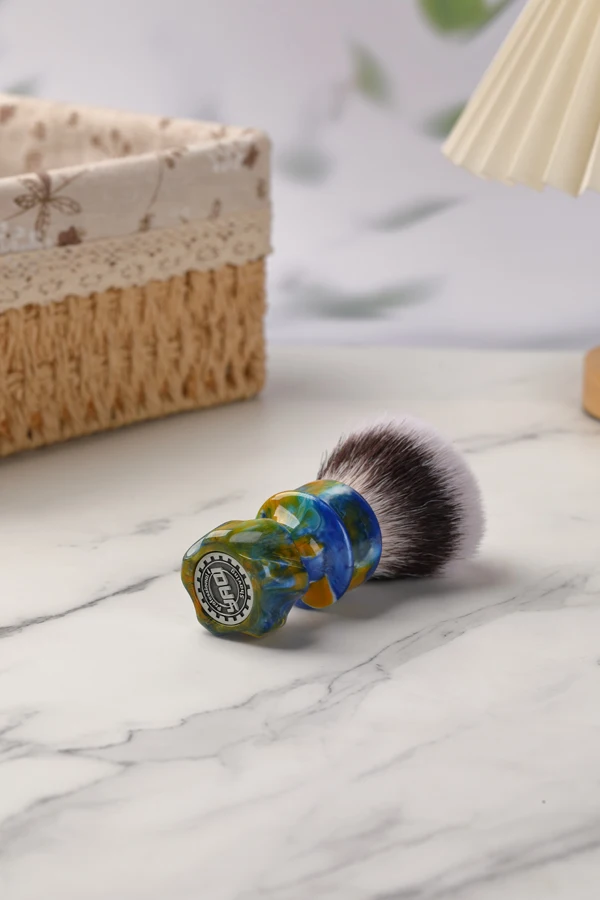 2026 YAQI Wet Shaving Brush Starry Night New 28MM Synthetic Hair Mens Shaving Brush