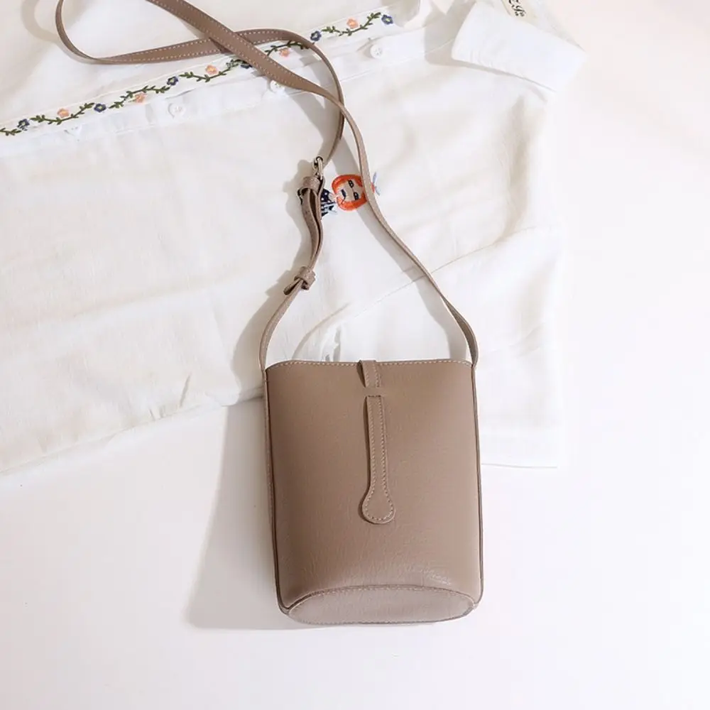 Girls Gift Exquisite PU Leather Shoulder Bag Soft Zipper Mobile Phone Pouch Large Capacity Casual Portable Handbags Daily Use