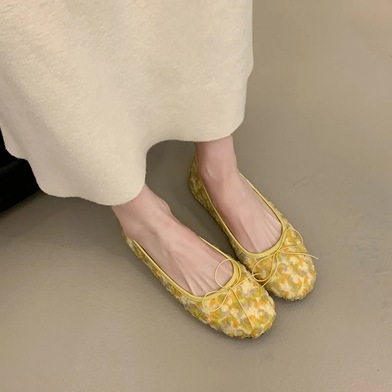 French Flat Single Shoes Women's Spring 2026 New Style with Skirt Gentle and Shallow Mouth