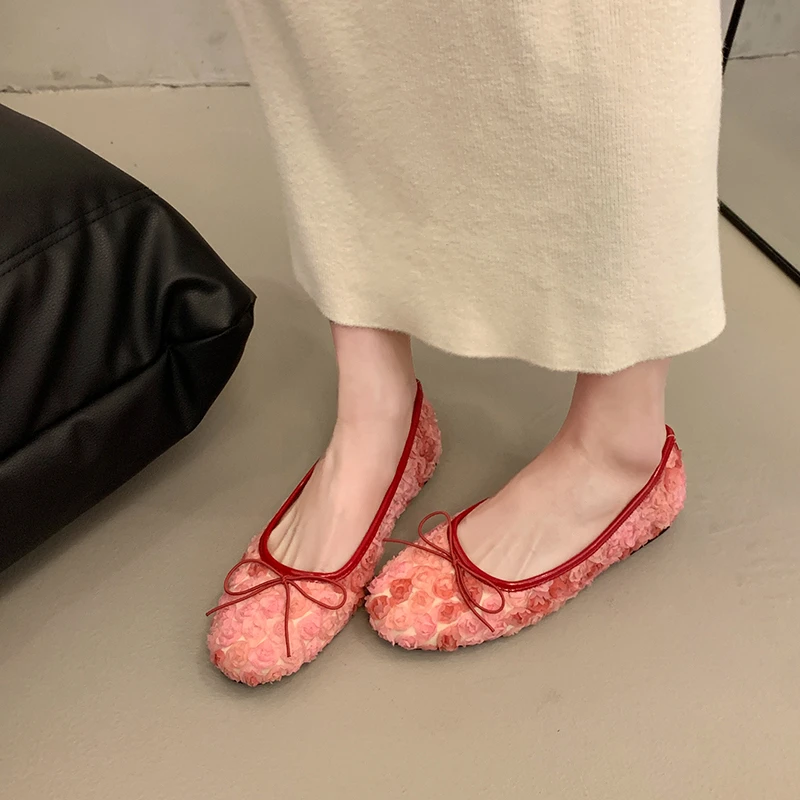 French Flat Single Shoes Women's Spring 2026 New Style with Skirt Gentle and Shallow Mouth