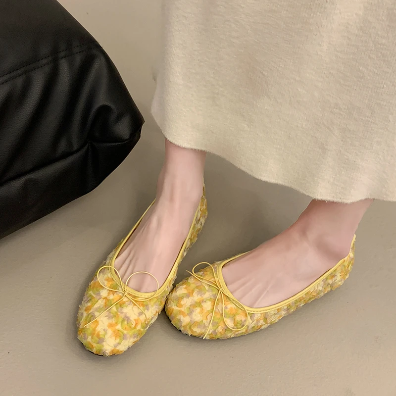 French Flat Single Shoes Women's Spring 2026 New Style with Skirt Gentle and Shallow Mouth