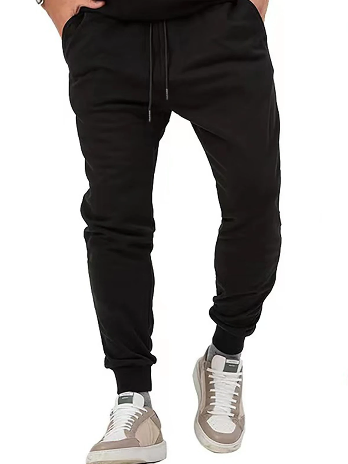 Black Men Sports Pants Running Trousers Workout Jogging Long Pants Gym Sport Joggers for Men Fitness Sweatpants Tracksuits