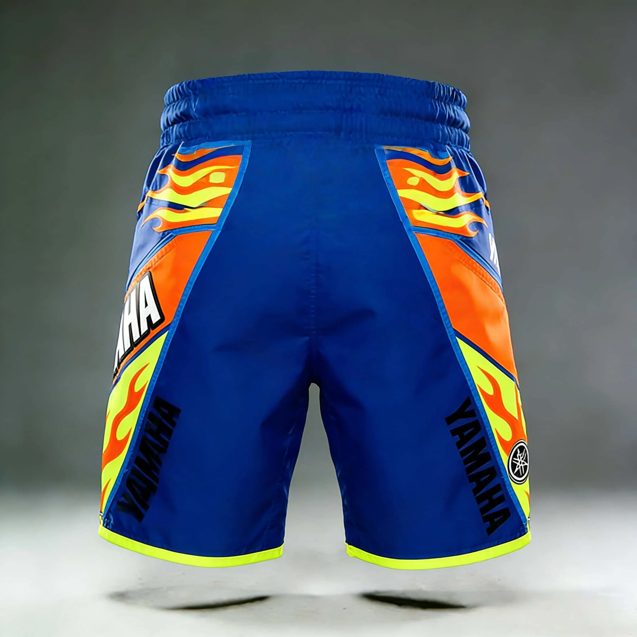 2026 Summer New Yamaha Blue Flames Fashion Sports Outdoor Fitness Shorts, Men Women Large Casual Motorcycle Riding Shorts