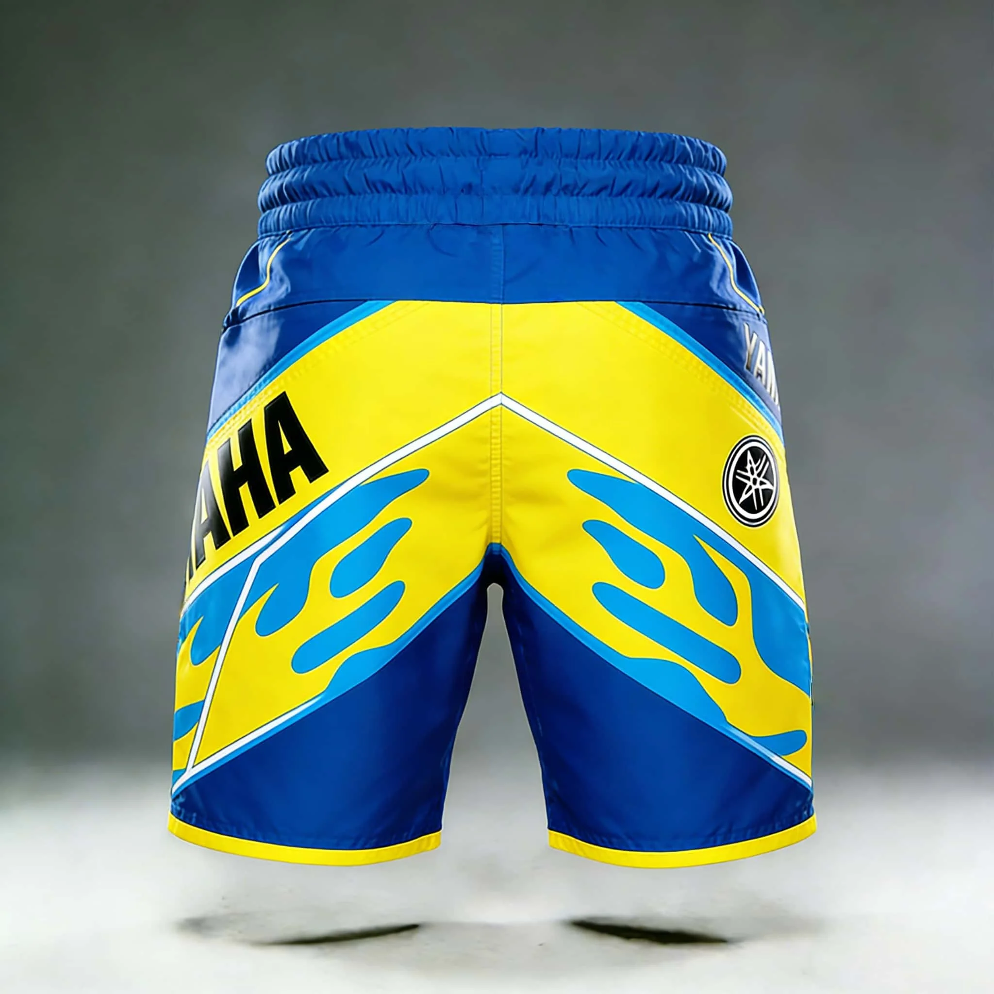 2026 Summer New Yamaha Blue Flames Fashion Sports Outdoor Fitness Shorts, Men Women Large Casual Motorcycle Riding Shorts