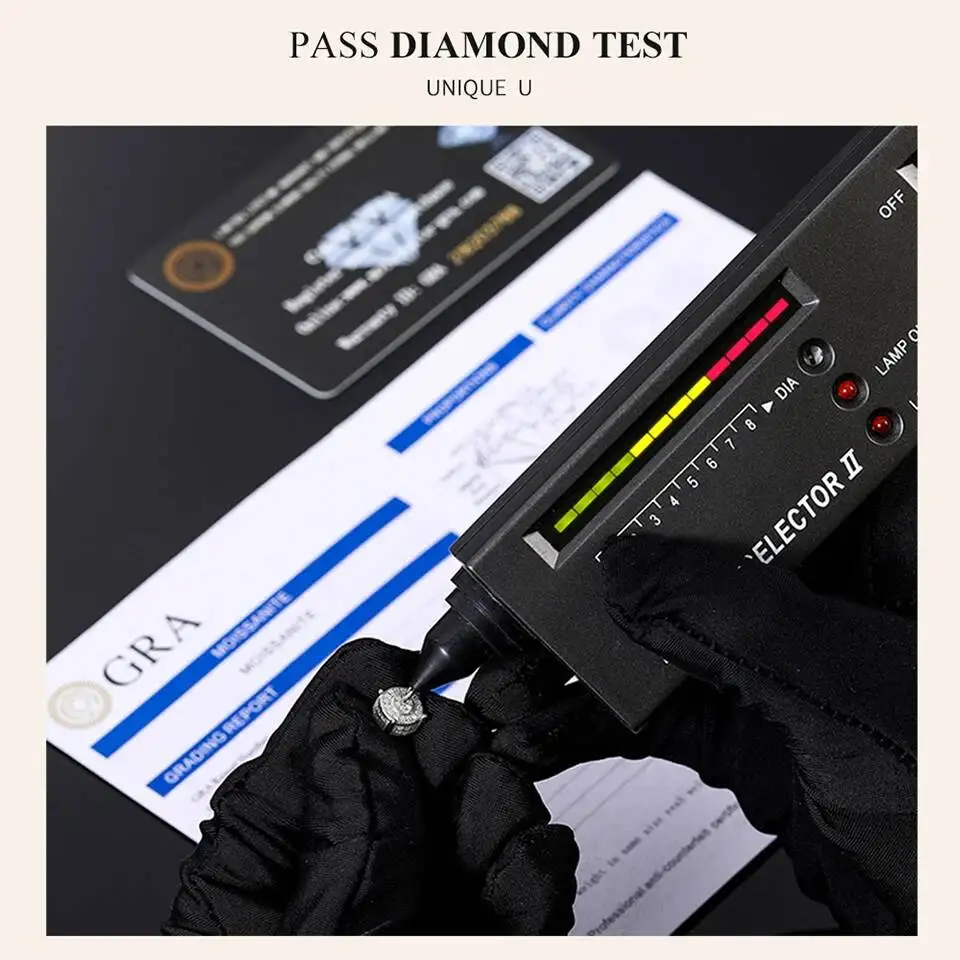 JoiasHome 925 Sterling Silver D Color VVS Moissanite Stud Earrings Women Luxury Fine Jewelry