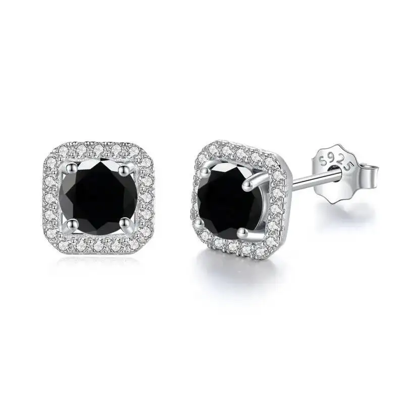 JoiasHome 925 Sterling Silver D Color VVS Moissanite Stud Earrings Women Luxury Fine Jewelry