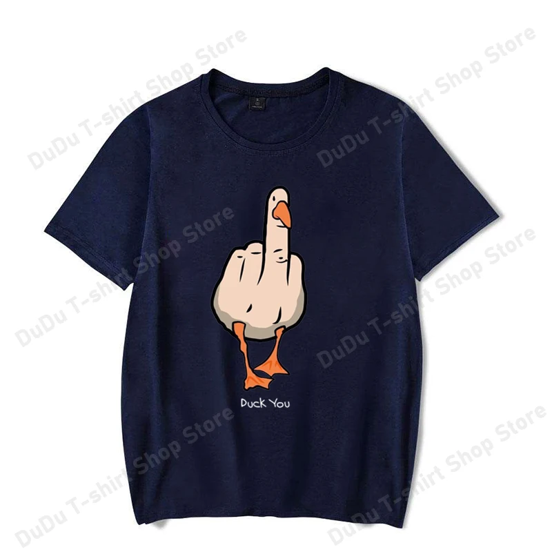 New Funny Duck You Printed T-shirts Fashion Women Men Short Sleeve Cool Summer Casual Tops Female Shirt Tees