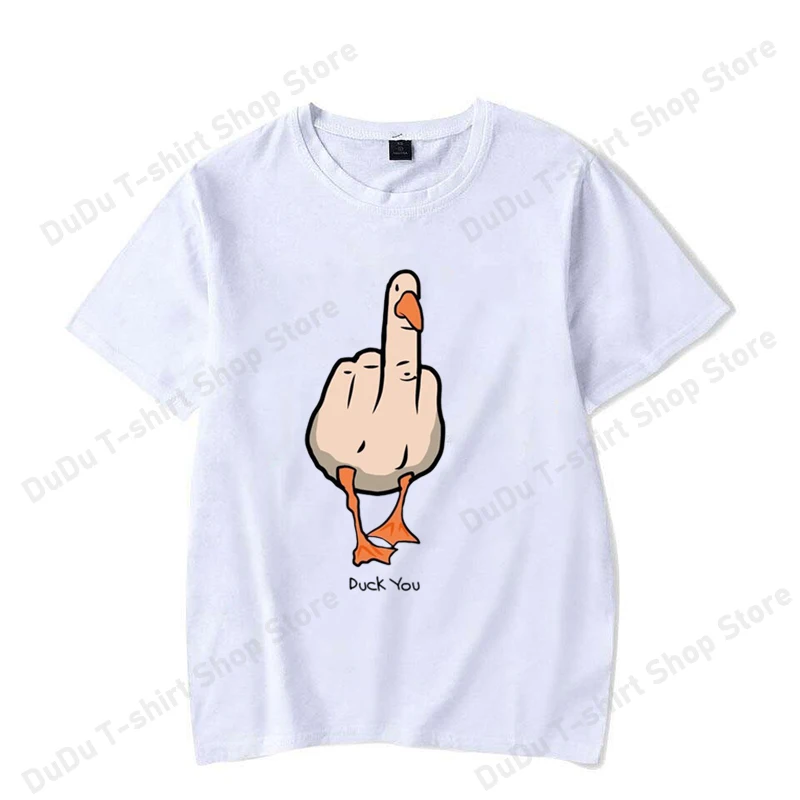 New Funny Duck You Printed T-shirts Fashion Women Men Short Sleeve Cool Summer Casual Tops Female Shirt Tees