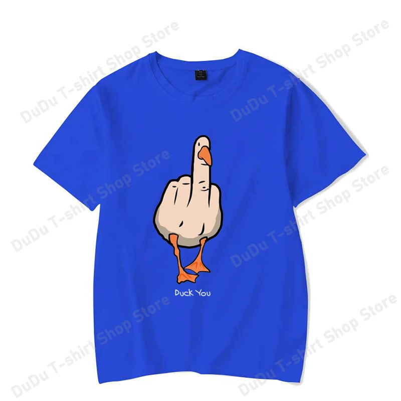 New Funny Duck You Printed T-shirts Fashion Women Men Short Sleeve Cool Summer Casual Tops Female Shirt Tees