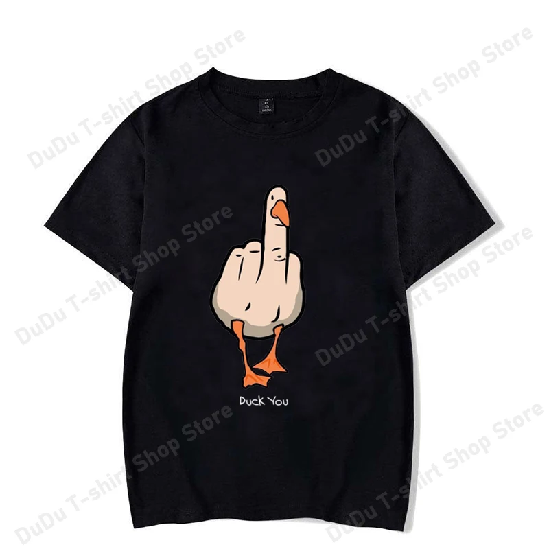 New Funny Duck You Printed T-shirts Fashion Women Men Short Sleeve Cool Summer Casual Tops Female Shirt Tees