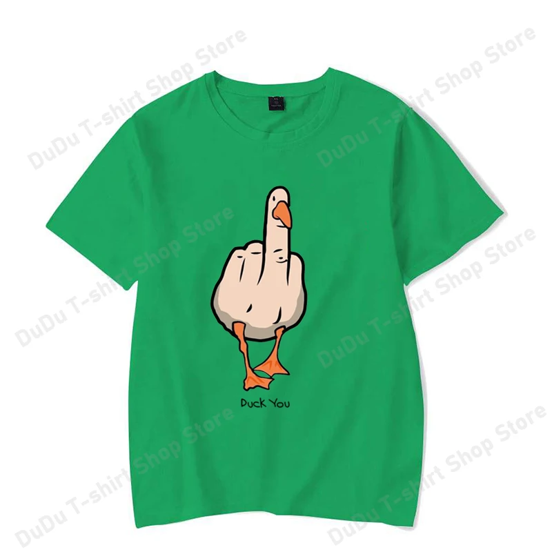 New Funny Duck You Printed T-shirts Fashion Women Men Short Sleeve Cool Summer Casual Tops Female Shirt Tees