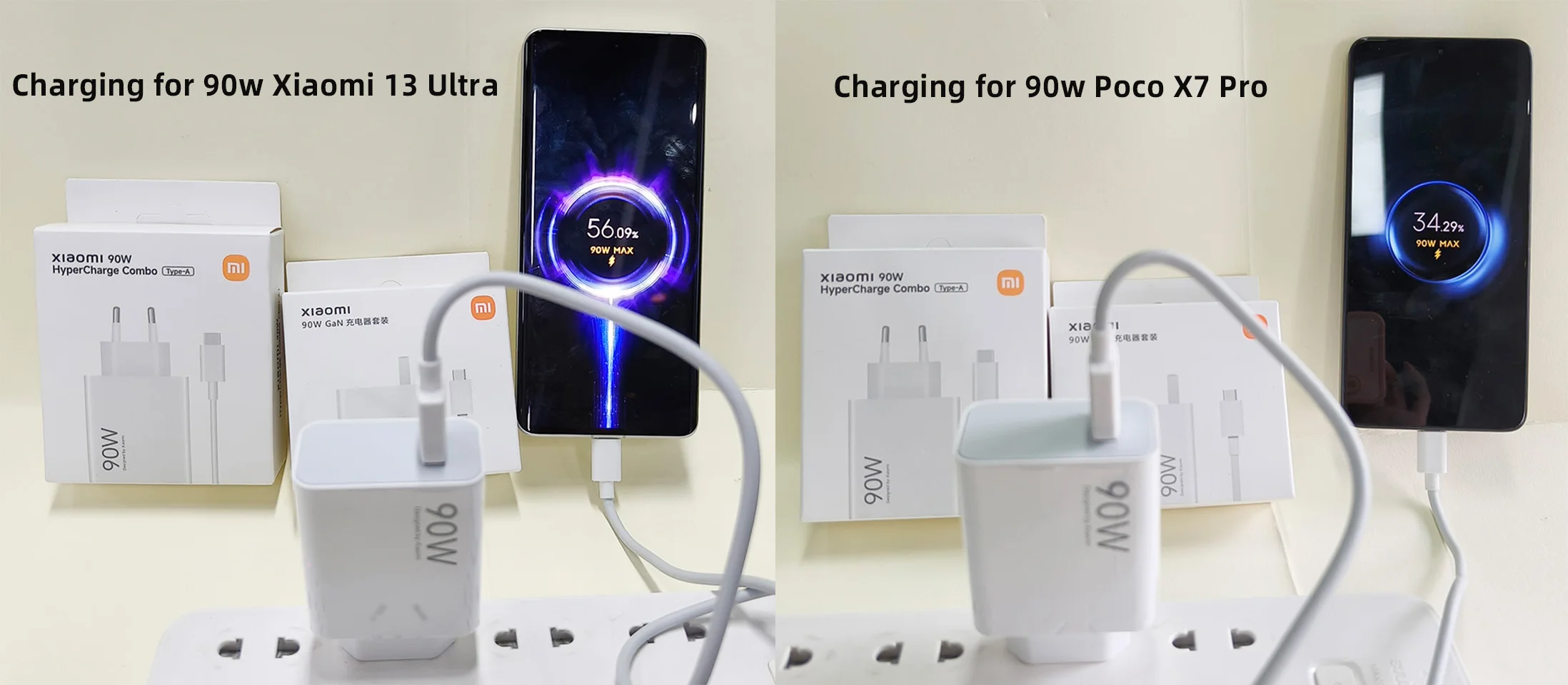 Original 90W XIAOMI Charger Poco Hypercharger Fast Charging Chargers Type C Mi 13 Ultra 14 15 17 Poco F8 Pro F7 X7 X6 Redmi Note