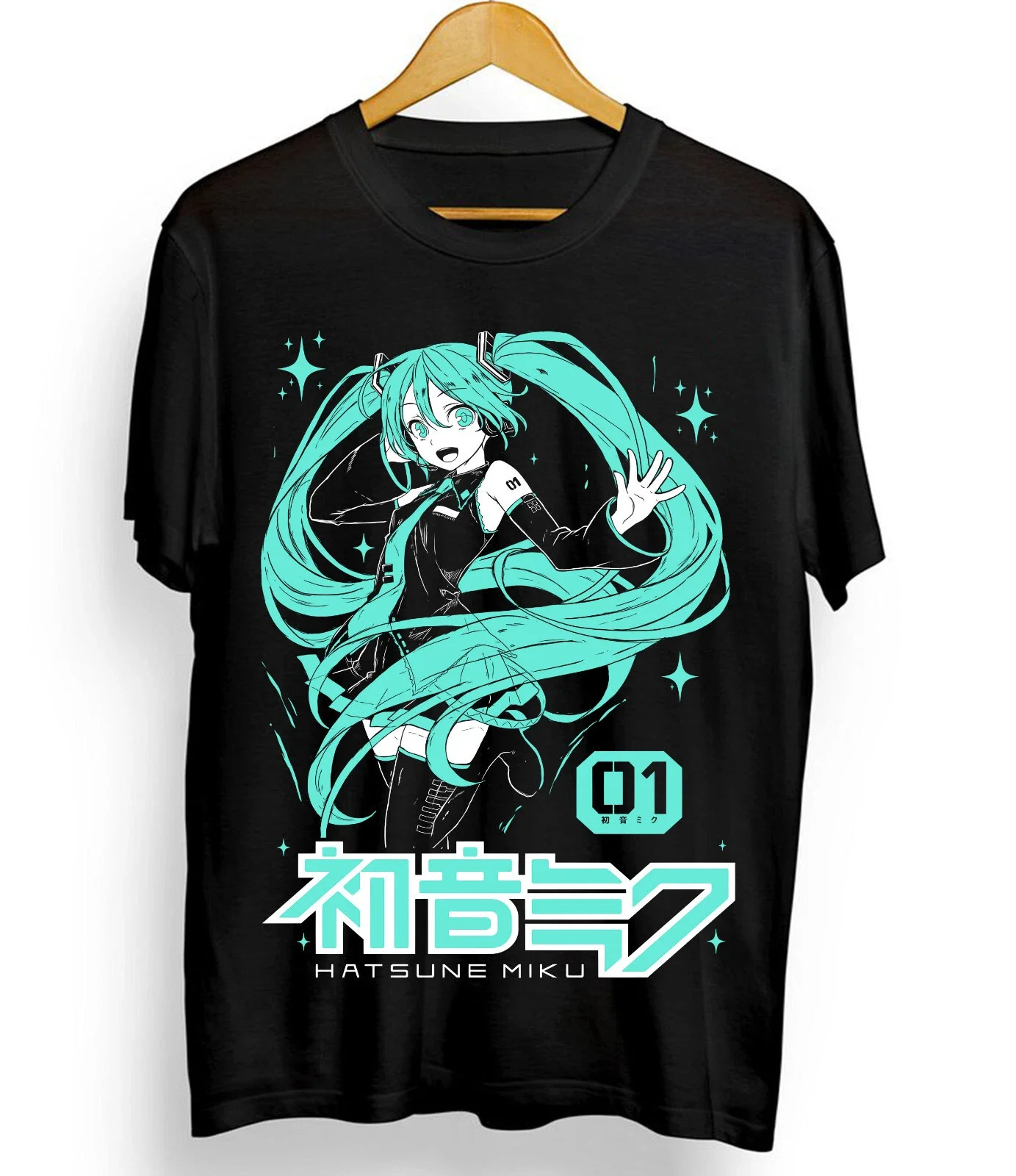 Adult and Children's Hatsune Miku Multi-form Character Collage Pure Cotton Subculture Personalized T-shirt