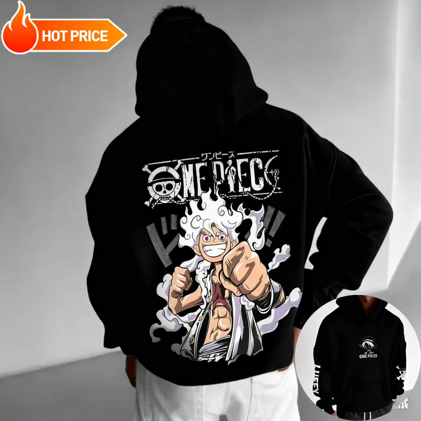 2026 New One Piece Luffy Gear5 Nika Anime Printed Hoodie Sweatshirt Men's and Women's Hoodie Men's Tops Sports Hoodie Y2K Hoodie